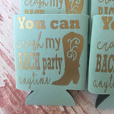 Bachelorette Party Favors - Bachelorette Can Coolers - Nashville Wedding Favors - Personalized Bridesmaid Gift  - Bachelorette Party