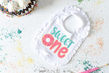 Sweet One First Birthday Bib - Donut Themed Birthday - Cake Smash Prop