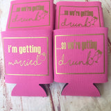 I'm Getting Married - Personalized Custom Bachelorette Can Coolers