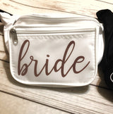 Fanny Pack Bride and Groom - Newlywed Fanny Packs - Honeymoon Fanny Pack