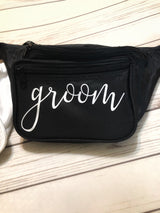 Fanny Pack Bride and Groom - Newlywed Fanny Packs - Honeymoon Fanny Pack