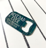 Bottle Opener Keychain - Gift for Him / Dad / Grandpa