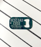 Bottle Opener Keychain - Gift for Him / Dad / Grandpa